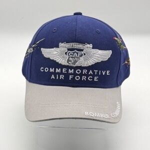 Commemorative Air Force Hat Mens OSFA Blue Bomber Command Ghost Squadron Cap NEW